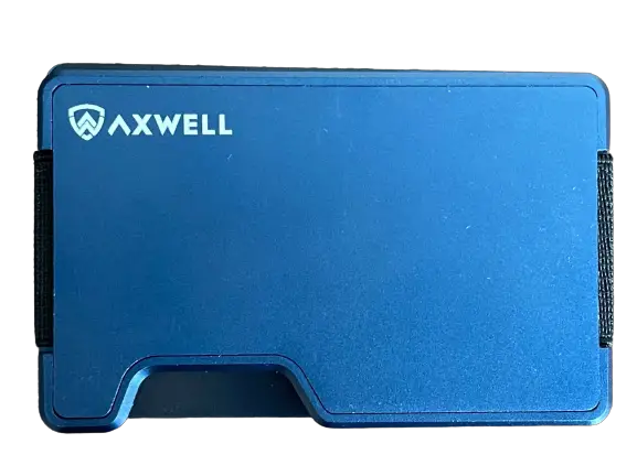 Axwell Wallet Navy Blue no background