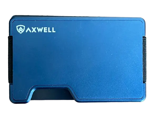 Axwell Wallet Navy Blue no background