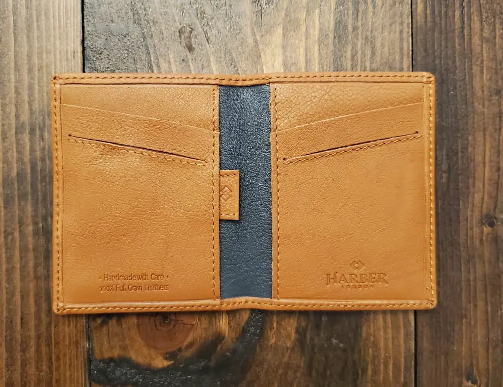 Harber London Card Wallet Open