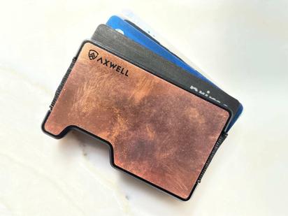Metal Wallet - Blaze Orange - Aluminum - Axwell Wallet