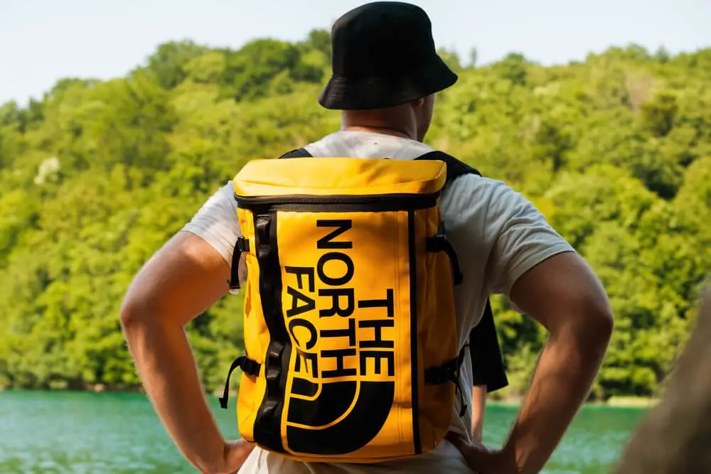 North Face Backpack Yellow 1